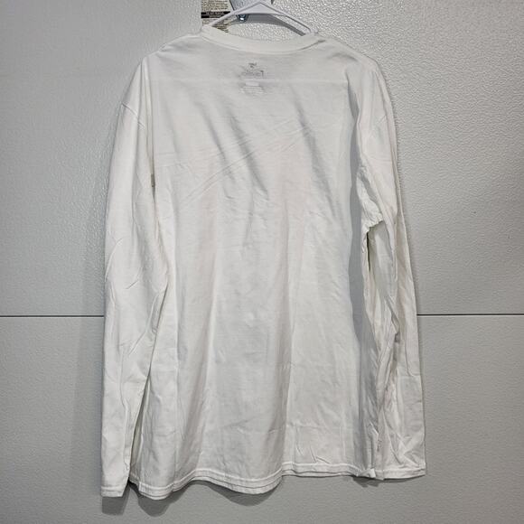 NEW SCU SANTA CLARA UNIVERSITY LONG SLEEVE WHITE T-SHIRT - XL - Picture 4 of 5